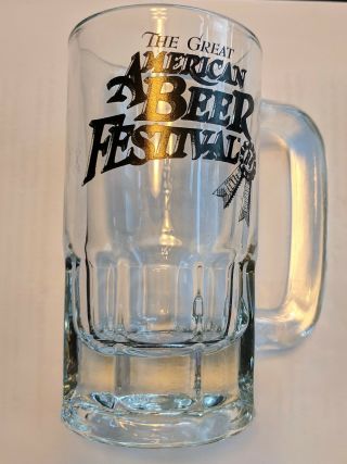 1984 Great American Beer Festival Tasting Glass Mug Gabf - 1st Year In Denver Vtg