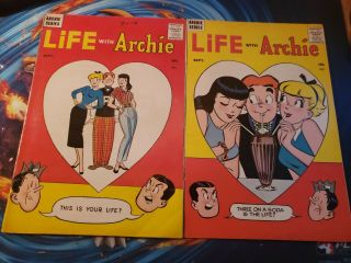 Life With Archie 1 And 2 1958 1959 Vintage Archie Comics
