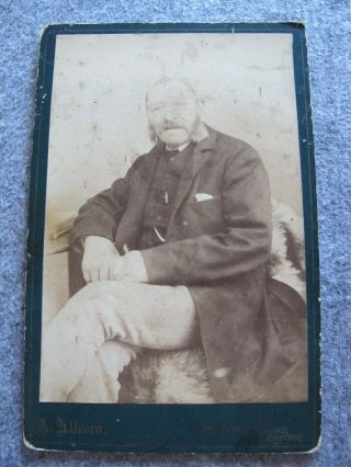Victorian Cabinet Card - Gentlemans Portrait - A.  Allcorn Of Oxford