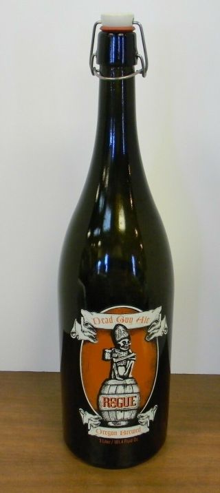 Rogue Brewery " Dead Guy Ale " Empty 3 Liter Bottle - Display Only