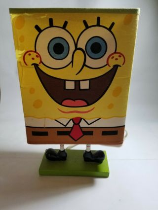 Spongebob Square Pants Shaded Table Lamp 12.  5 " ×7 "