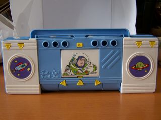 Disney Toystory Radio Pencil Case W/sharpener & Xtra Hidden Storage Compartments