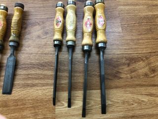 Vintage Bracht Wood Lathe tools set of 19 hand tools 3