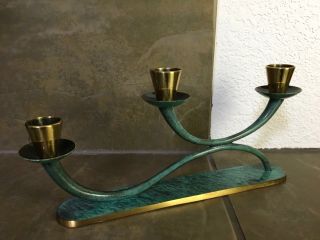 Vintage Pal Bell Bronze Brass Candle Holder Israel Jewish Judaica