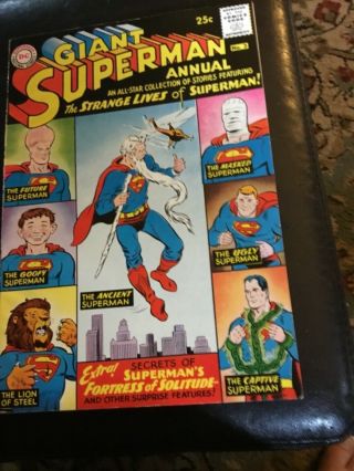 Giant Superman Annual 3,  1961,  9.  2 Nm - The Strange Lives Of Superman L@@k