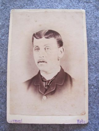 Victorian Cabinet Card - Gentlemans Portrait - Ravment - Egham