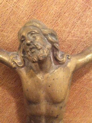 Antique French Crucifix Jesus Christ Corpus Christi Cross Replacement 7”
