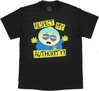 South Park Cartman As A Policeman Respect My Authority T - Shirt Size Xl Unworn