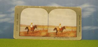 Vintage Stereoview Card - 526 Dead Sea - Palestine (man On Horse) Middle East