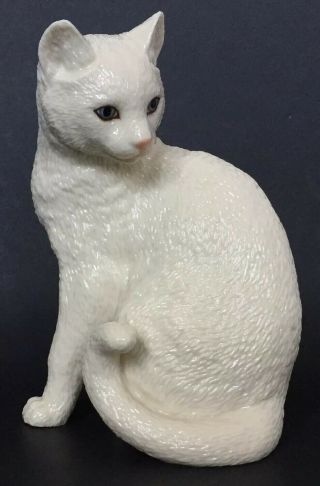 Lenox “admiration”,  White Porcelain Cat Figurine
