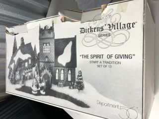 Department 56 The Spirit Of Giving Dickens Village Series Set Of 13 58322 B2