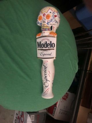 10 " Model Especial Tall Day Of The Dead Sugar Skull Beer Tap Handle