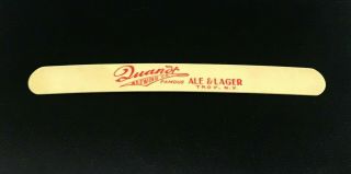Vintage Quandt Beer Foam Scraper Brewing Co.  Famous Ale Lager Troy N.  Y.  York