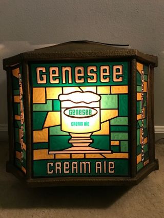 Vintage Genesee Beer Sign,  Lighted Bar Room Beer Sign