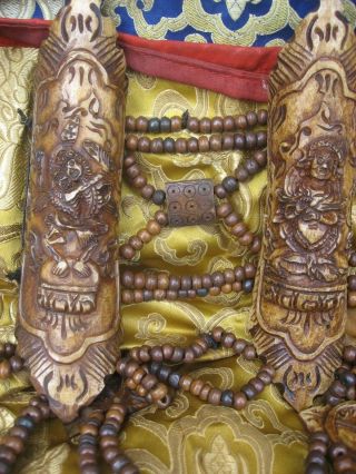 Antique Tibetan Tantrik Oracle Yak Bone Dress Set.  Nepal 3