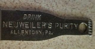 CT&O Co Bottle/Bird Shaped Beer Bottle Opener Neuweiler ' s Purity Allentown Pa 2