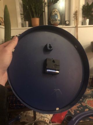 Vintage PBR,  Pabst Blue Ribbon Clock AA batteries - Plastic Open Faced 2