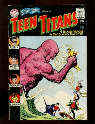 Brave And The Bold 60 Fn 2nd Teen Titans 1st Donna Troy/new Wonder Girl Jla