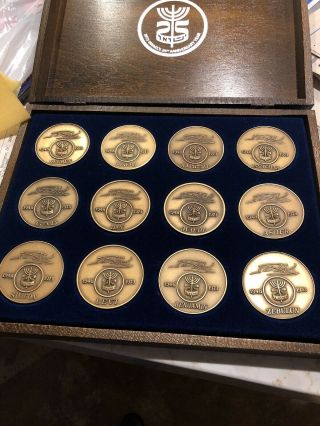 Salvador Dali 12 Tribes Of Israel " Homage To Israel " Coin Set