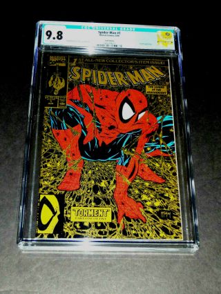Spiderman 1 Gold Edition Cgc 9.  8 White Pages - Mcfarlane