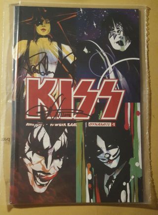 Dynamite Comics Kiss 1 Variant Cover Signed By Paul Stanley And Gene Simmons