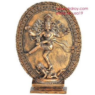 Shiva Statue Natraja Sculpture Hindu Lord Siva Cold Casted Resin Idol