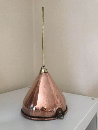 Antique Vintage Copper And Brass Brewery Beer Wine Funnel