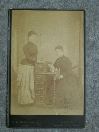Victorian Cabinet Card - Ladies Portrait - Micklethwaite Of Newry & Newcastle - Down