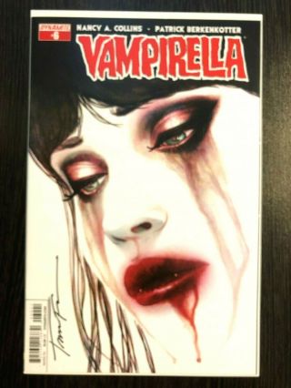 Vampirella 6 Jenny Frison Variant (vol.  2,  Dynamite) Signed By Frison Htf Nm,