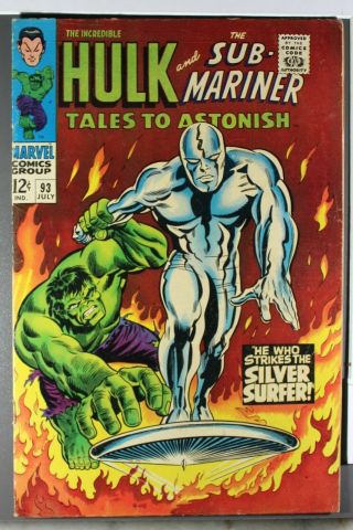 Tales To Astonish 93 - 7.  5 - Hulk Battles Silver Surfer