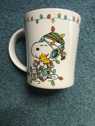 Snoopy Mug Christmas Tree Lights,  Peanuts Snoopy And Woodstock Coffee Mug