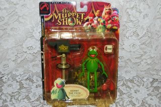 2002 Muppet Show Kermit The Frog Coffee Cup Action Figure Palisades Toys Mip
