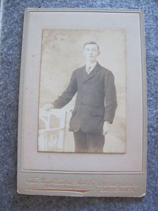 Victorian Cabinet Card - Gentlemans Portrait - Royal Central Photo Co - Bournemouth
