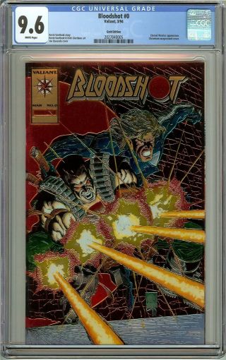 Bloodshot 0 Cgc 9.  6 White Pages (1994) 2027840005 Gold Edition
