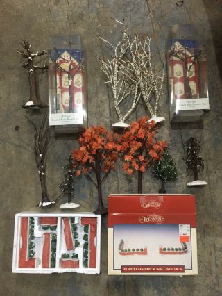 Dept 56 Snow Village Frosted Bare Branch Tree Lights & More