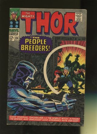 Thor 134 Vg/fn 5.  0 1 Book Marvel,  1966 1st High Evolutionary,  Man - Beast & More