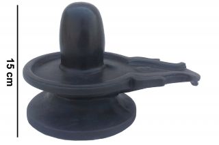 8 " Shivling Black Marble Statue Religious Shiva Lingam Hindu Pooja Gifts