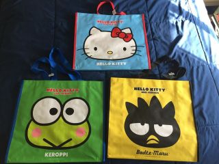 3 Cost Plus World Market Hello Kitty Exclusive Bags Black Friday Tote Set