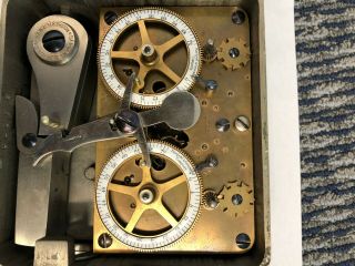 Old Sargent & Greenleaf Time Lock Bank Vault Safe Metal Case Heavy