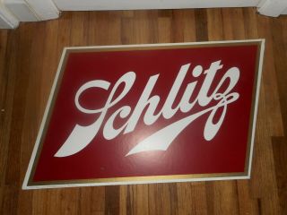 Vintage Nos 1971 Schlitz Beer Advertising Sign 16x24