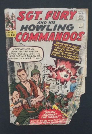Sgt Fury & His Howling Commandos 1 • 1st Nick Fury,  Dum Dum Dugan • Poor