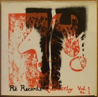 Va Re Records Quarterly Vol.  1 No.  1 Lp,  Booklet 5uu’s Lars Holmer Cutler/cooper