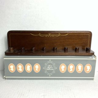 Vintage Avon American Fashion Thimble Display Rack W Box