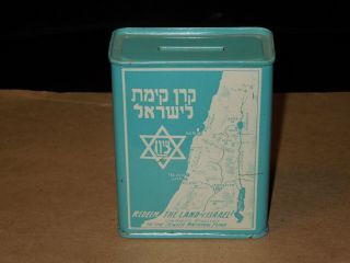 Jewish National Fund Tin Blue Box Redeem The Land Of Israel Very Rare 40 