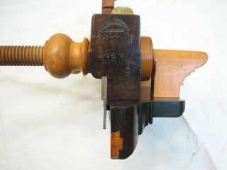 Union Factory H.  Chapin Wooden Screw Arm Rosewood Plow Plane Wood Tool 3