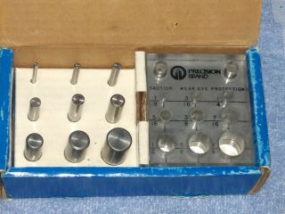 (27) Precision Brand Punch And Die Set 40105 Make Washers Shims & Gaskets