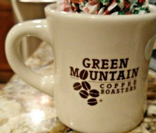 Green Mountain Coffee Roasters Mug Restaurant Grade Heavy Vg Cond Great Gift