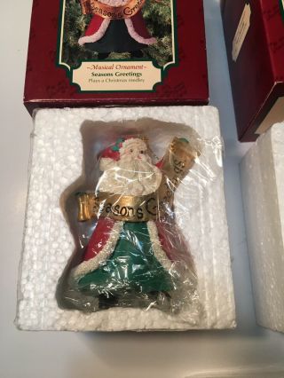 (3) Old Stock Vintage SAN FRANCISCO MUSIC BOX CO.  Christmas Ornaments 2