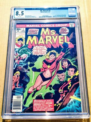 Ms.  Marvel 1 Cgc 8.  5 Vf,  First Appearance Of Carol Danvers As Captain Marvel