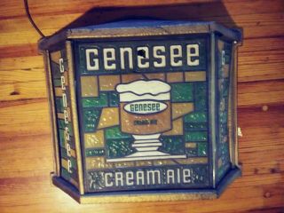 Gennesee Beer Sign Cream Ale Vintage